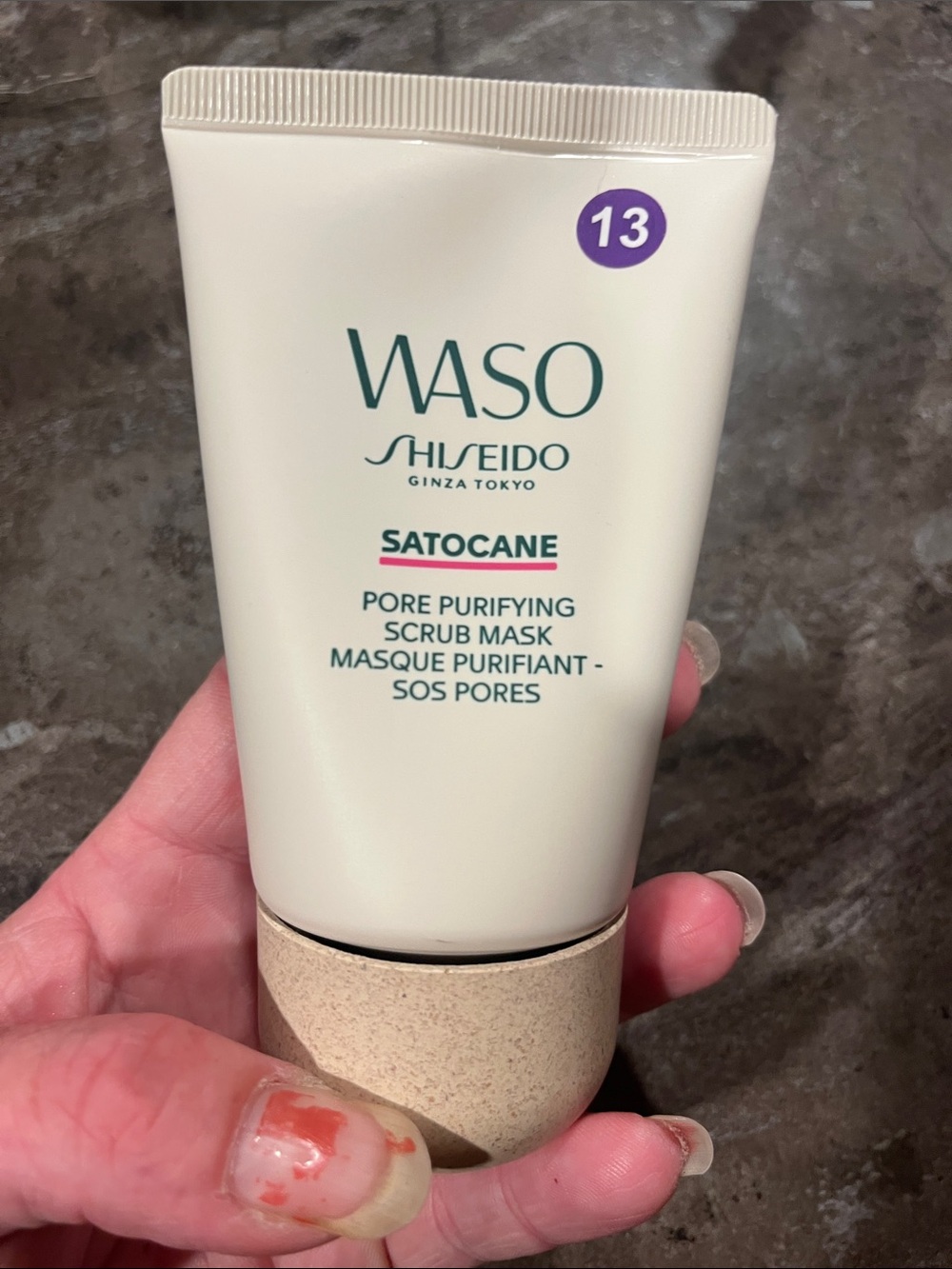 Shiseido WASO Satocane Pore Purifying Scrub Mask - Cream and Beige